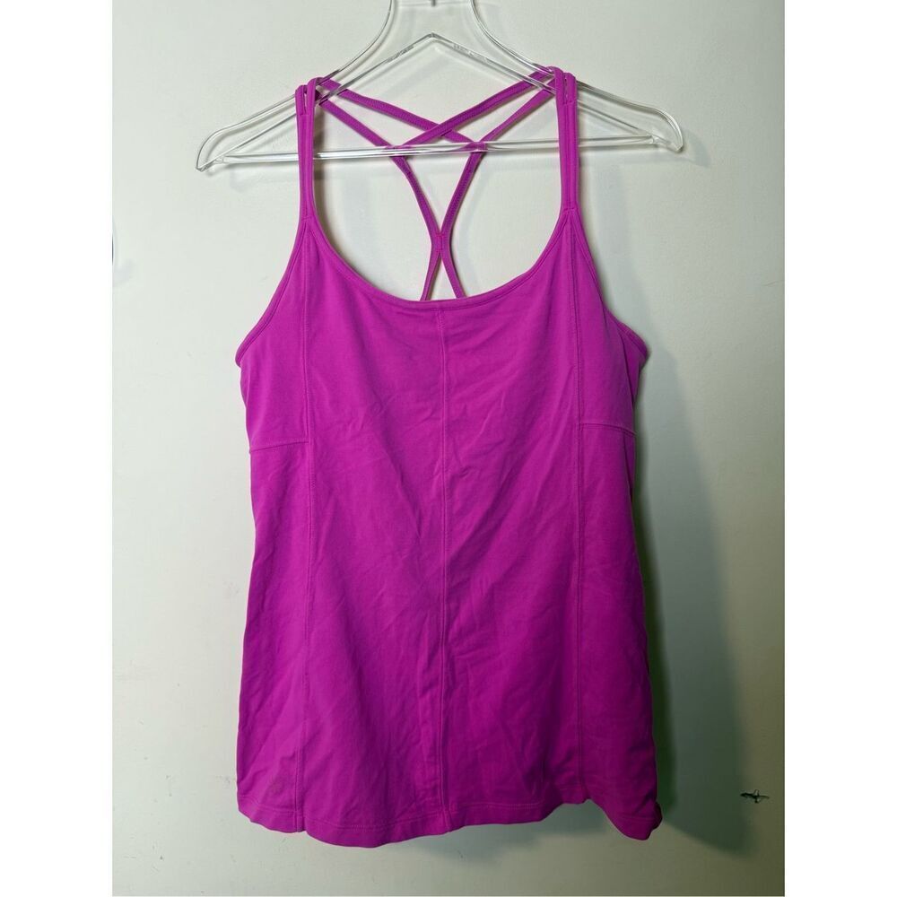 ATHLETA Women’s Hot Pink Athletic Workout Strappy Tank Top Style # 138375 size: